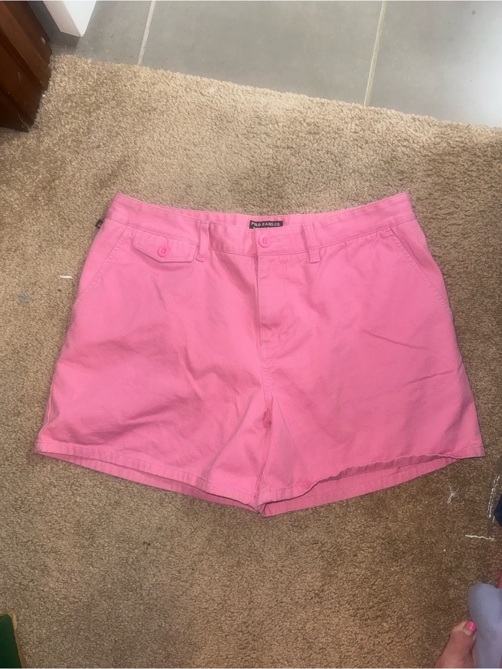 Ralph Lauren Pink Cotton Bermuda Shorts